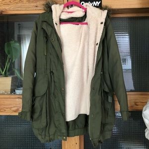 Green Khaki Parka Jacket